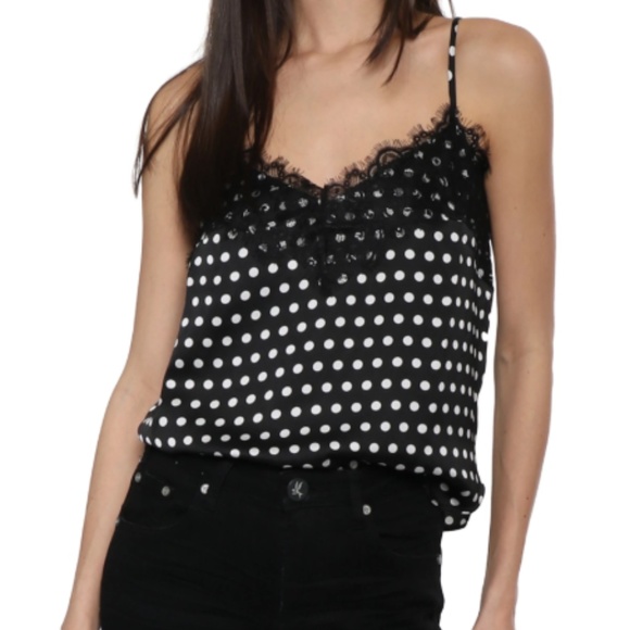 Heartloom Tops - Heartloom Andra Cami - Polka Dot Camisole